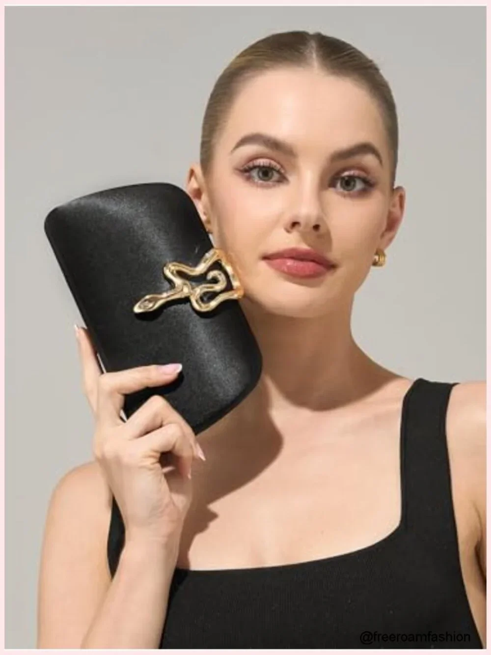 Glitter Hard Shell Clutch Purse with Detachable Chain Strap for Evening Events